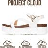 imageProject Cloud Platform Sandals Women Footwear  Plush amp Soft Insole Wedge Sandals for Women Footwear Stylish Platform Shoes with Adjustable Straps MellowWhite