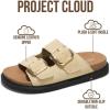 imageProject Cloud Platform Summer Sandals for Women 2026  Comfortable and Adjustable Straps Summer Slides  NonSlip Casual Womens SandalsBeige Suede