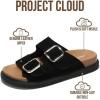 imageProject Cloud Platform Summer Sandals for Women 2026  Comfortable and Adjustable Straps Summer Slides  NonSlip Casual Womens SandalsBlack