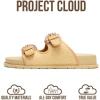 imageProject Cloud Platform Summer Sandals for Women 2026  Comfortable and Adjustable Straps Summer Slides  NonSlip Casual Womens SandalsSharl 2  Beigeraffia