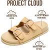 imageProject Cloud Platform Summer Sandals for Women 2026  Comfortable and Adjustable Straps Summer Slides  NonSlip Casual Womens SandalsSharl 2  Beigeraffia