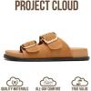 imageProject Cloud Platform Summer Sandals for Women 2026  Comfortable and Adjustable Straps Summer Slides  NonSlip Casual Womens SandalsSharl 2  Tan Suede