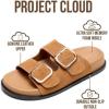 imageProject Cloud Platform Summer Sandals for Women 2026  Comfortable and Adjustable Straps Summer Slides  NonSlip Casual Womens SandalsSharl 2  Tan Suede