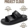 imageProject Cloud Platform Summer Sandals for Women 2026  Comfortable and Adjustable Straps Summer Slides  NonSlip Casual Womens SandalsSleek Black