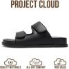 imageProject Cloud Platform Summer Sandals for Women 2026  Comfortable and Adjustable Straps Summer Slides  NonSlip Casual Womens SandalsSleek Black