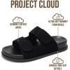 imageProject Cloud Platform Summer Sandals for Women 2026  Comfortable and Adjustable Straps Summer Slides  NonSlip Casual Womens SandalsSleek Black Suede