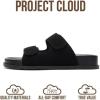 imageProject Cloud Platform Summer Sandals for Women 2026  Comfortable and Adjustable Straps Summer Slides  NonSlip Casual Womens SandalsSleek Black Suede