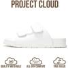 imageProject Cloud Platform Summer Sandals for Women 2026  Comfortable and Adjustable Straps Summer Slides  NonSlip Casual Womens SandalsSleek White
