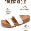 imageProject Cloud Sandals Women with Lightweight Plush amp Soft Insole TwoStrap amp NonSlip Womens Slide  Summer Sandals for Women 2026 HilltopOffwhite