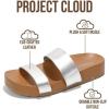 imageProject Cloud Sandals Women with Lightweight Plush amp Soft Insole TwoStrap amp NonSlip Womens Slide  Summer Sandals for Women 2026 HilltopSilver