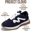 imageProject Cloud Trendy Fashion Sneakers for Women 2026  Memory Foam and NonSlip Comfortable Casual Ladies Shoes for Womens Fashion Sneakers  Lightweight Laceup Shoes LeccoNavy