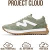 imageProject Cloud Trendy Fashion Sneakers for Women 2026  Memory Foam and NonSlip Comfortable Casual Ladies Shoes for Womens Fashion Sneakers  Lightweight Laceup Shoes LeccoOlive