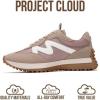 imageProject Cloud Trendy Fashion Sneakers for Women 2026  Memory Foam and NonSlip Comfortable Casual Ladies Shoes for Womens Fashion Sneakers  Lightweight Laceup Shoes LeccoTaupe