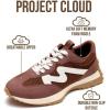 imageProject Cloud Trendy Fashion Sneakers for Women 2026  Memory Foam and NonSlip Comfortable Casual Ladies Shoes for Womens Fashion Sneakers  Lightweight Laceup Shoes LeccoBrown Multi