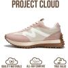 imageProject Cloud Trendy Fashion Sneakers for Women 2026  Memory Foam and NonSlip Comfortable Casual Ladies Shoes for Womens Fashion Sneakers  Lightweight Laceup Shoes LeccoNude