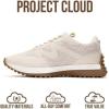 imageProject Cloud Trendy Fashion Sneakers for Women 2026  Memory Foam and NonSlip Comfortable Casual Ladies Shoes for Womens Fashion Sneakers  Lightweight Laceup Shoes LeccoCream