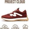 imageProject Cloud Trendy Fashion Sneakers for Women 2026  Memory Foam and NonSlip Comfortable Casual Ladies Shoes for Womens Fashion Sneakers  Lightweight Laceup Shoes LeccoSangria