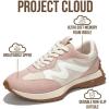 imageProject Cloud Trendy Fashion Sneakers for Women 2026  Memory Foam and NonSlip Comfortable Casual Ladies Shoes for Womens Fashion Sneakers  Lightweight Laceup Shoes LeccoNude