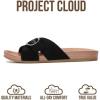 imageProject Cloud Womens Sandals  Adjustable Buckle Sandals for Women 2026 with Plush Insole  Lightweight amp Non Slip Slides for Women Footwear BeamingBlack Suede