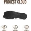 imageProject Cloud Womens Sandals with Memory Foam  Eco Crafted Leather Sandals for Women 2026  Flats  Non Slip amp Comfortable Sandals Women LisaBlack