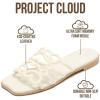 imageProject Cloud Womens Sandals with Memory Foam  Eco Crafted Leather Sandals for Women 2026  Flats  Non Slip amp Comfortable Sandals Women LisaWhite