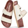 imageProject Cloud 100 Genuine Leather Platform Sandals Women FootwearBeach Essentials Summer Wedges with Plush and Soft InsoleNon Slip amp Lightweight Wedge Sandals For Women 2026White