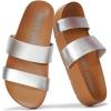 imageProject Cloud Sandals Women with Lightweight Plush amp Soft Insole TwoStrap amp NonSlip Womens Slide  Summer Sandals for Women 2026 HilltopSilver