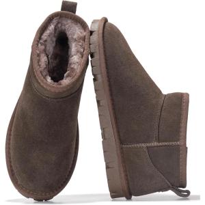 imageProject Cloud 100 Genuine Leather Ankle Boots for Women  Water Resistant Womens Boots with Memory Foam Insole  Comfortable Fall Shoes for Women 2026 HikeyChocolate Brown Suede