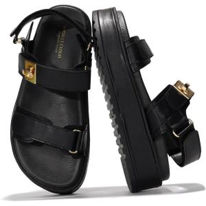 imageProject Cloud 100 Genuine Leather Platform Sandals Women Footwear  Comfortable Strappy Summer Sandals for Women 2026  Memory Foam and NonSlip Beach SlidesHigh Platform Black