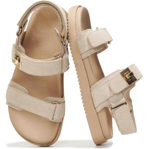 imageProject Cloud 100 Genuine Leather Platform Sandals Women Footwear  Comfortable Strappy Summer Sandals for Women 2026  Memory Foam and NonSlip Beach SlidesNude