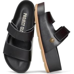imageProject Cloud 100 Genuine Leather Platform Sandals Women FootwearBeach Essentials Summer Wedges with Plush and Soft InsoleNon Slip amp Lightweight Wedge Sandals For Women 2026Blackleather