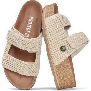imageProject Cloud 100 Genuine Leather Platform Sandals Women FootwearBeach Essentials Summer Wedges with Plush and Soft InsoleNon Slip amp Lightweight Wedge Sandals For Women 2026Natural Crochet