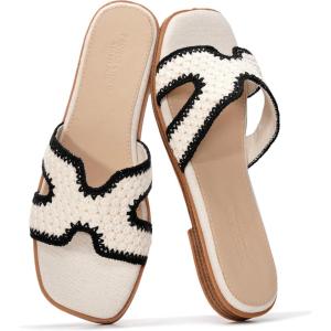 imageProject Cloud 100 Genuine Leather Sandals for Women 2026  Fashion Flat Womens Sandals with Memory Foam Insole Slides Sandals Women Footwear  Mules Womens Sandals JannelCream Multi