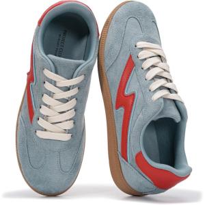 imageProject Cloud Fashion Sneakers for Women 2026  LaceUp Shoes Trendy Women Sneakers with Memory Foam Insole Womens Fashion Sneakers NonSlip Womens Shoes IritaLight Blue