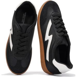 imageProject Cloud Fashion Sneakers for Women 2026  LaceUp Shoes Trendy Women Sneakers with Memory Foam Insole Womens Fashion Sneakers NonSlip Womens Shoes IritaBlack