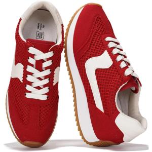 imageProject Cloud Fashion Sneakers for Women 2026  Lightweight LaceUp Shoes for Women with Memory Foam Insoles  Trendy Womens Shoes  NonSlip Comfortable Womens Sneakers MadisonRed