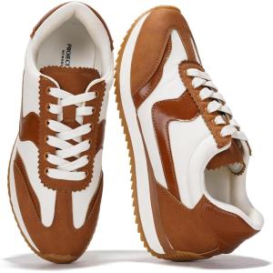 imageProject Cloud Fashion Sneakers for Women 2026  Lightweight LaceUp Shoes for Women with Memory Foam Insoles  Trendy Womens Shoes  NonSlip Comfortable Womens Sneakers MadisonTan