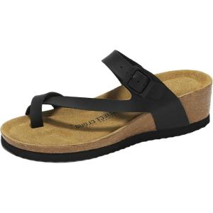 imageProject Cloud Genuine Leather Womens Sandals Wedge  Wedge Sandals amp Slippers  Memory Foam Women Footwear Beach Essentials NonSlip Sandals for Women 2025Blackbailey