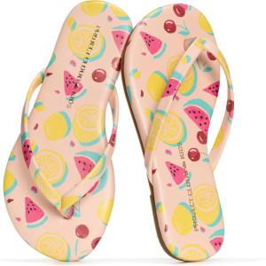imageProject Cloud Kids Sandals For Girls Footwear with Memory Foam Insole Kids Flip Flops  Lightweight amp Slip Resistant Girls Sandals Summer Beach Essentials 2026 Little FoundationsFruit