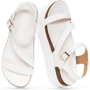 imageProject Cloud Platform Sandals Women Footwear  Plush amp Soft Insole Wedge Sandals for Women 2026  Stylish Platform Shoes with Adjustable Straps MellowWhite