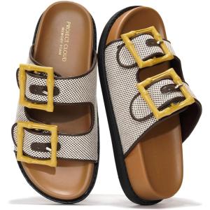 imageProject Cloud Platform Summer Sandals for Women 2026  Comfortable and Adjustable Straps Summer Slides  NonSlip Casual Womens SandalsSharl 1  Brown
