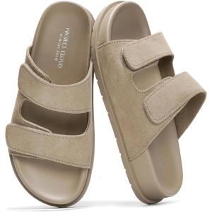 imageProject Cloud Platform Summer Sandals for Women 2026  Comfortable and Adjustable Straps Summer Slides  NonSlip Casual Womens SandalsSleek Taupe