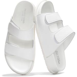 imageProject Cloud Platform Summer Sandals for Women 2026  Comfortable and Adjustable Straps Summer Slides  NonSlip Casual Womens SandalsSleek White
