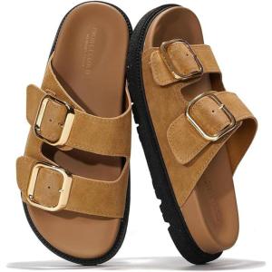 imageProject Cloud Platform Summer Sandals for Women 2026  Comfortable and Adjustable Straps Summer Slides  NonSlip Casual Womens SandalsTan