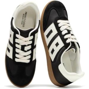 imageProject Cloud Sneakers for Women 2026  Breathable Womens Shoes Memory Foam Insole Casual Sneakers Non Slip Womens Sneakers  Breathable Lightweight Walking ShoesBlack