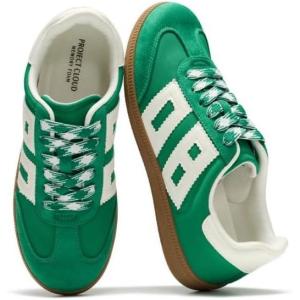 imageProject Cloud Sneakers for Women 2026  Breathable Womens Shoes Memory Foam Insole Casual Sneakers Non Slip Womens Sneakers  Breathable Lightweight Walking ShoesGreen