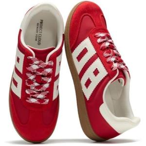 imageProject Cloud Sneakers for Women 2026  Breathable Womens Shoes Memory Foam Insole Casual Sneakers Non Slip Womens Sneakers  Breathable Lightweight Walking ShoesRed