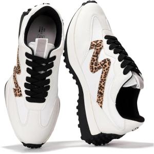 imageProject Cloud Trendy Fashion Sneakers for Women 2026  Memory Foam and NonSlip Comfortable Casual Ladies Shoes for Womens Fashion Sneakers  Lightweight Laceup Shoes LeccoLeopard