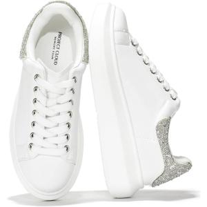 imageProject Cloud Womens Fashion Sneakers Leather Tennis Shoes Womens amp White Sneakers for Women wMemory Foam Insole  Lace Up Shoes for Women NonSlip Womens Sneakers Street Wear Queen